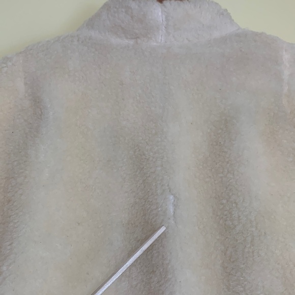 Vintage REVERSIBLE Asian Shearling Satin Embroidered Floral Open Front Jacket M - Picture 13 of 16